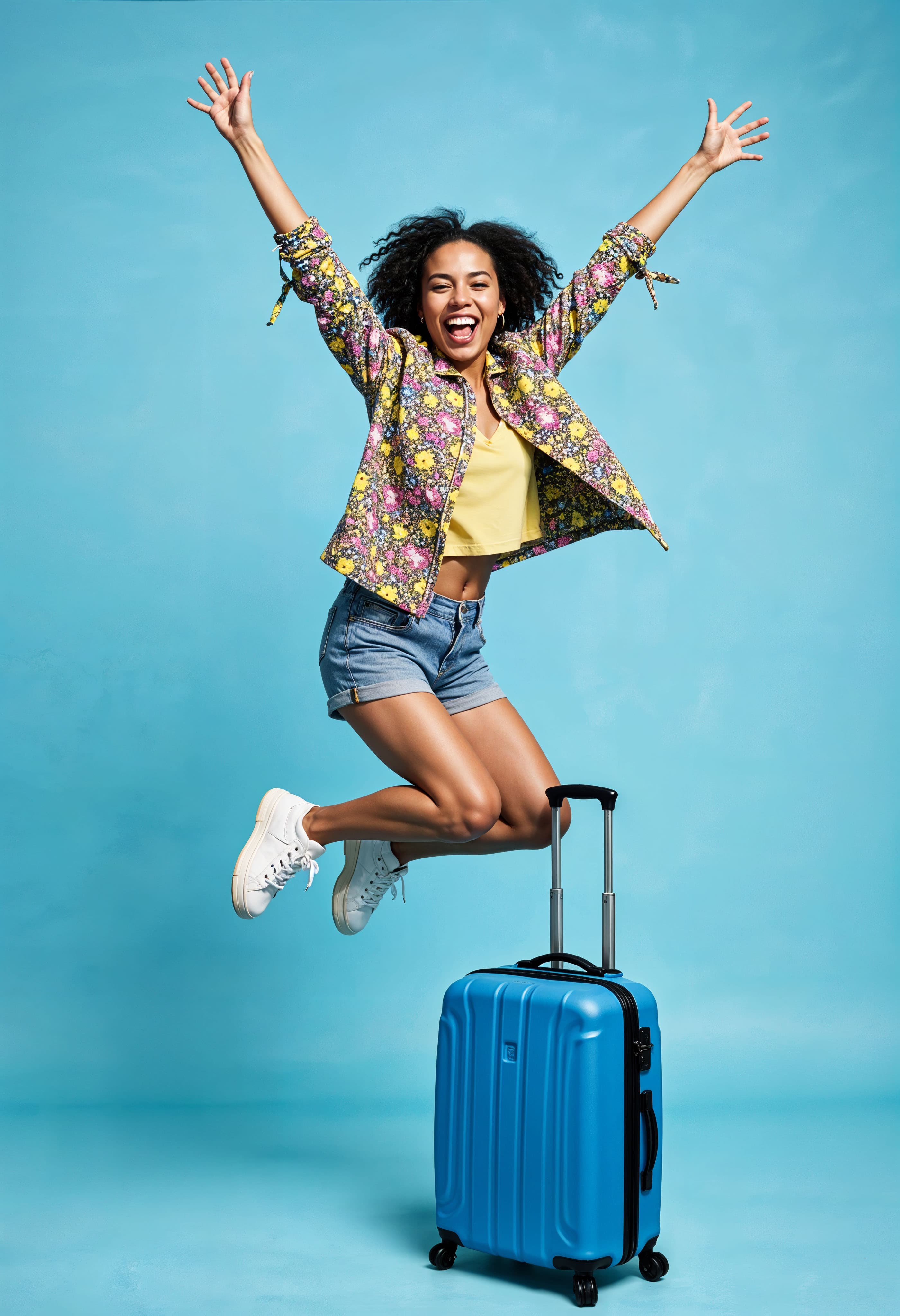 Voyageuse heureuse HMDK